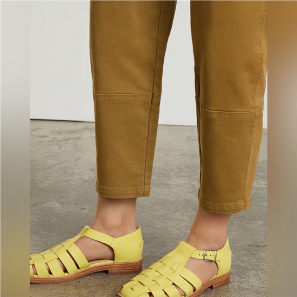 Everlane Yellow Leather Day Fisherman Sandals Size 7 - Picture 14 of 16